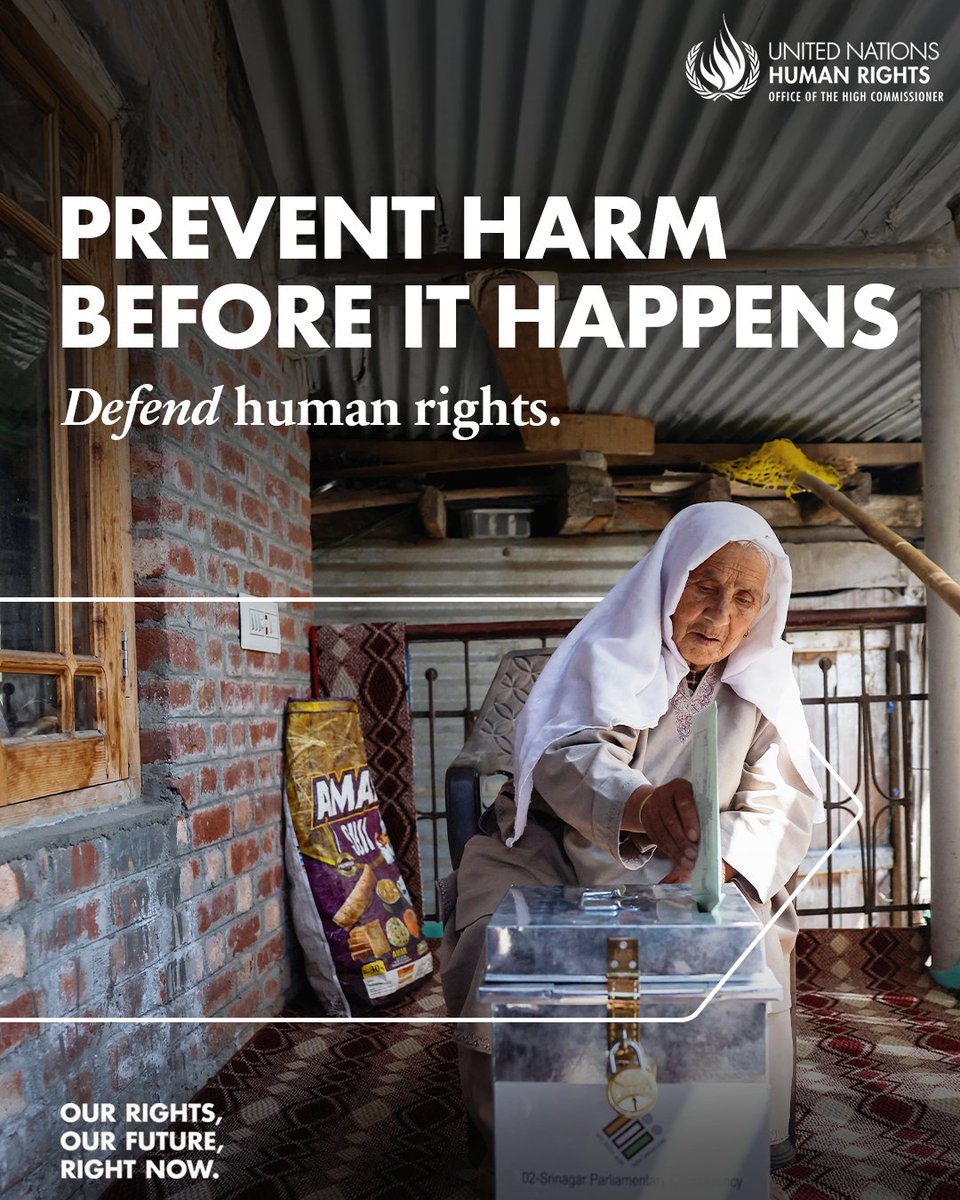 UNHumanRights's tweet photo. #OurRightsOurFuture, right now. This is our call on #HumanRightsDay, December 10th.

Learn how human rights pave the way for a more just, dignified, and equal world: https://t.co/nWEJhSvLzu https://t.co/t7m8mUuPBs