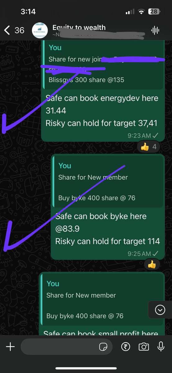 cadalukaanubhav's tweet photo. 10 calls exited today in premium group
5 in equity
#greavescot
#gepil
#himatseide
#byke
#energydev
5 in f&o
#wipro
#mphasis
#tatasteel
#indigo
#irfc
Screenshots attached
One who want to join can WhatsApp @8740032032 or can directly join through link provide in profile https://t.co/0YyxMDIy2n