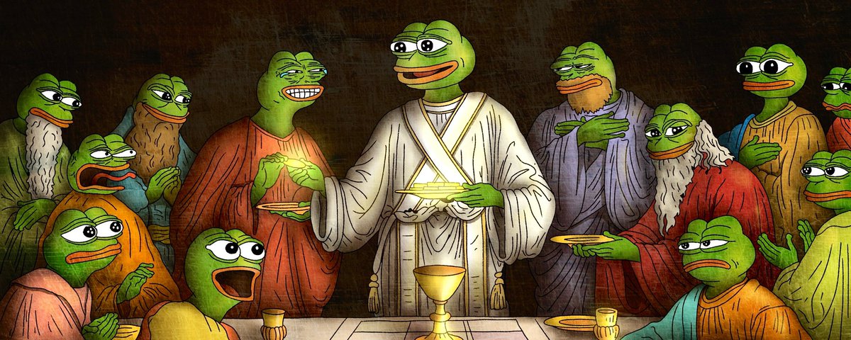 A historic depiction of ‘The Last Token Distribution’. 

By @partyskullz | $PEPE