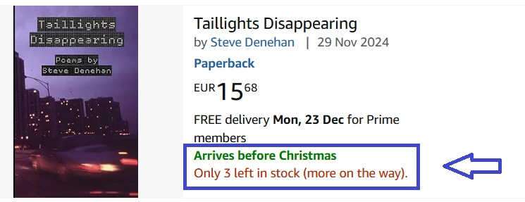 SteverinoD's tweet photo. This is a poem about an old friend of mine who passed away a few years back. He was a bright, vibrant person &amp; the world is less without him.

The poem is in the new book that might (or might not :D) make a nice Christmas present. There are 3 copies left on Amazon.

Thanks :) https://t.co/mXzWF6hbk3