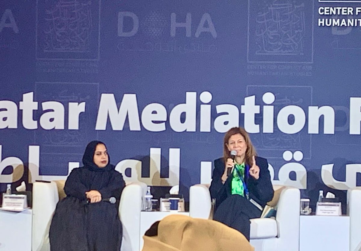 Erin McCandless (@mccandlesserin) on Twitter photo Do women matter? Including & valuing women's contributions to peace continues to face apathy adhocracy. Women need thick skin, resilience & support to operate in this space. Superb panel; keynote by <a href="/sanambna/">Sanam Naraghi Anderlini, MBE now on Blue Sky</a>. #QatarMediationForum Do women matter? Including & valuing women's contributions to peace continues to face apathy adhocracy. Women need thick skin, resilience & support to operate in this space. Superb panel; keynote by <a href="/sanambna/">Sanam Naraghi Anderlini, MBE now on Blue Sky</a>. #QatarMediationForum