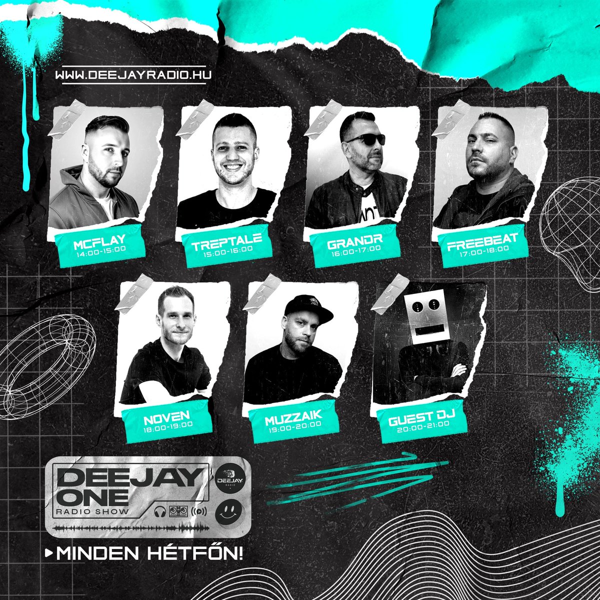 DeejayRadioHun's tweet photo. Ma is pörgősen indítjuk a heted a Deejayn!❤️🔥🔊 

14:00 - McFlay
15:00 - Trep Tale
16:00 - GrandR
17:00 - Freebeat
18:00 - Noven aka Norbeev
19:00 - Muzzaik
20:00 - Soul
21:00 - Steve Wolf Music

Hallgass minket!✌️❤️ 

🌐https://t.co/GKj4KfYa5y🌐
▶️ https://t.co/GvKoFtWxZE https://t.co/W0WirEouko