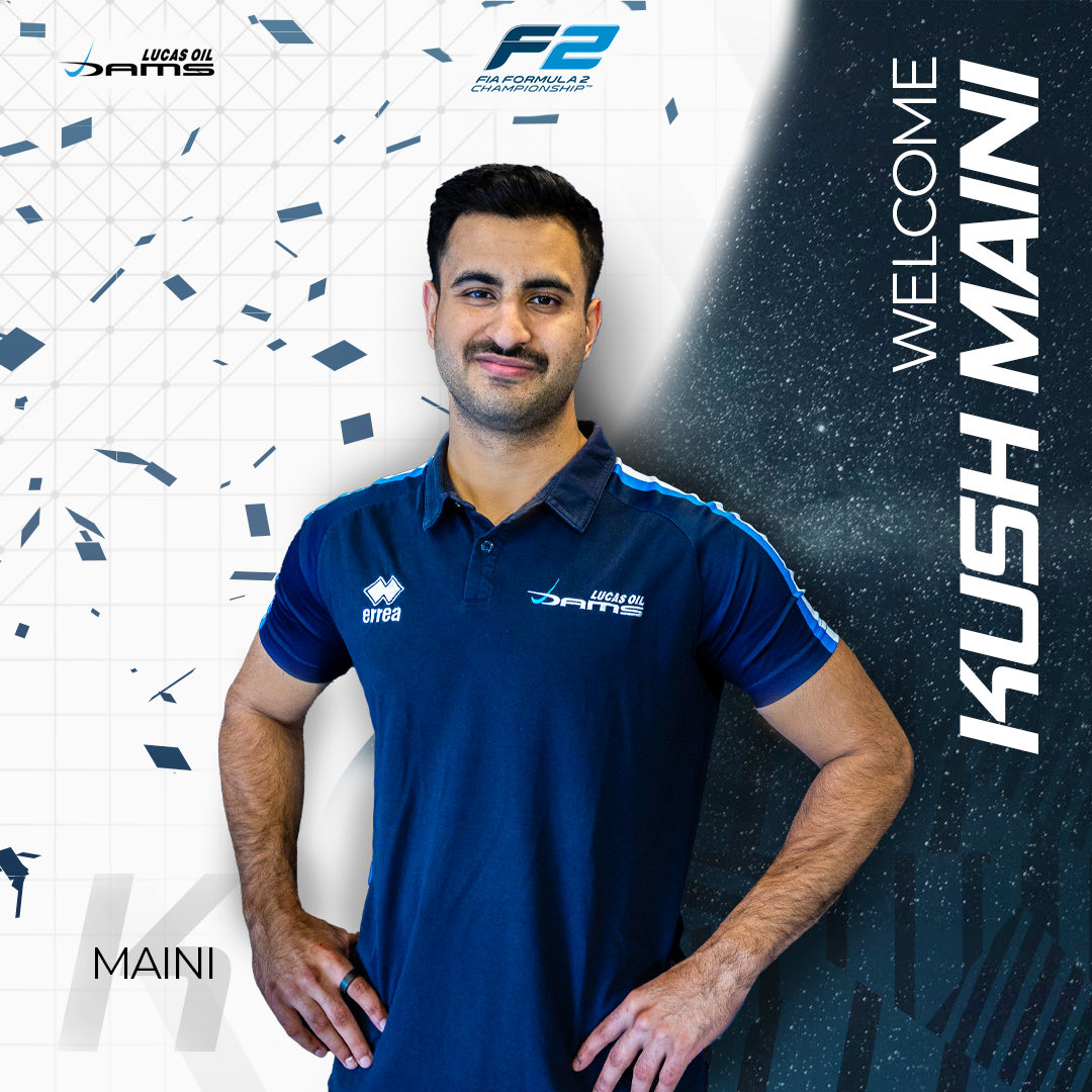 OFFICIEL 🚨

Kush Maini 🇮🇳 pilotera pour DAMS en 2025 aux côtés de Jack Crawford 🇺🇸 

📷 <a href="/damsracing/">DAMS Lucas Oil</a> 

#F2