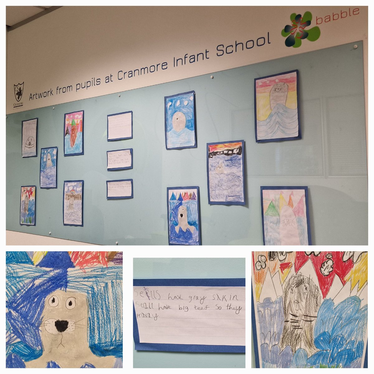 Thanks once again to the very skilled artists at Cranmore Infant school for our new Seals artwork...we absolutely love it!
#seals #feelgood #soldorsuccess #aqr #mrx #artwork