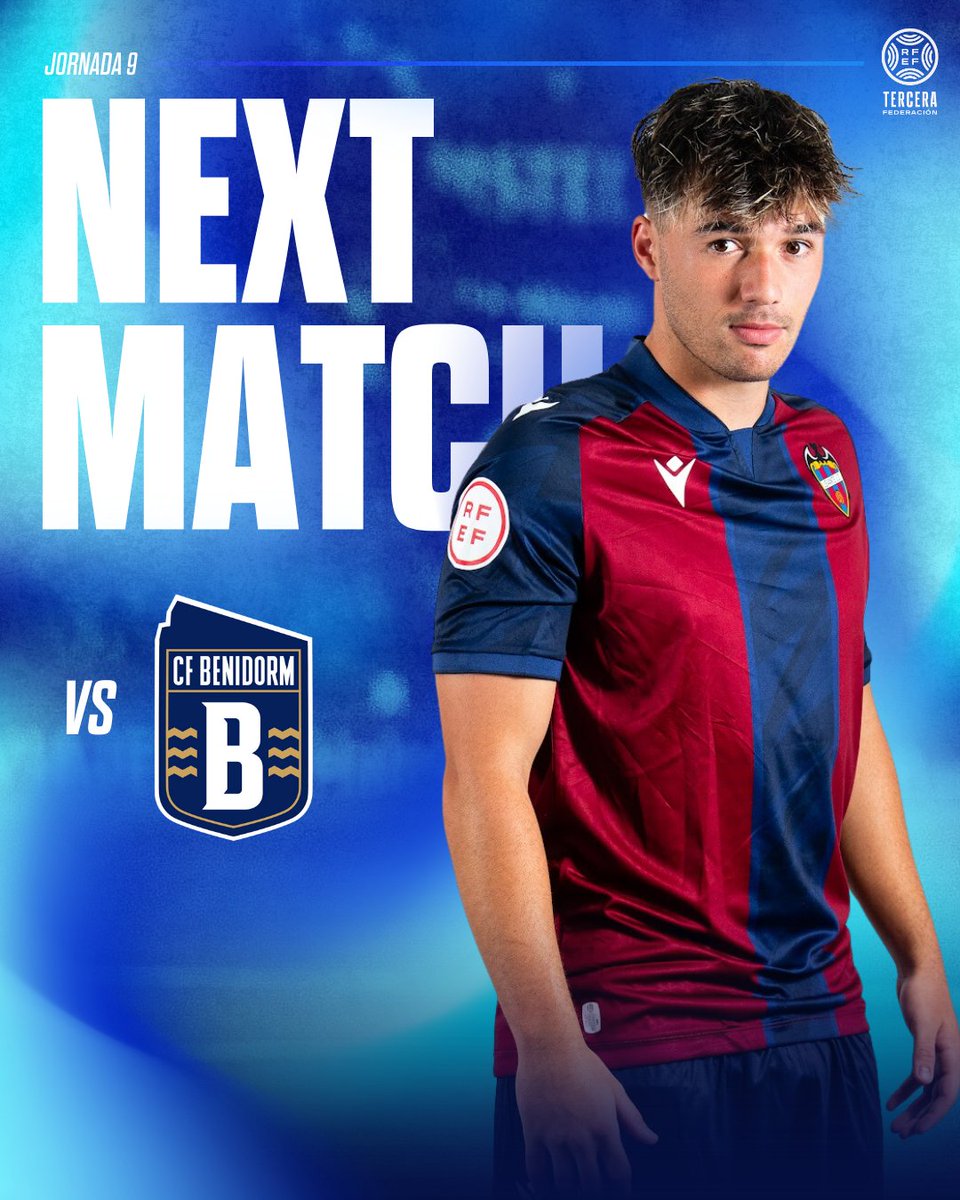 ⚔️Próximo partido | #AtléticoLevanteUD 

 Jornada 9 (aplazada) 
🆚 <a href="/RCFBenidorm/">CF BENIDORM</a> 
⏱️ 19:30 horas
🏟️ Estadio Municipal Guillermo Amor