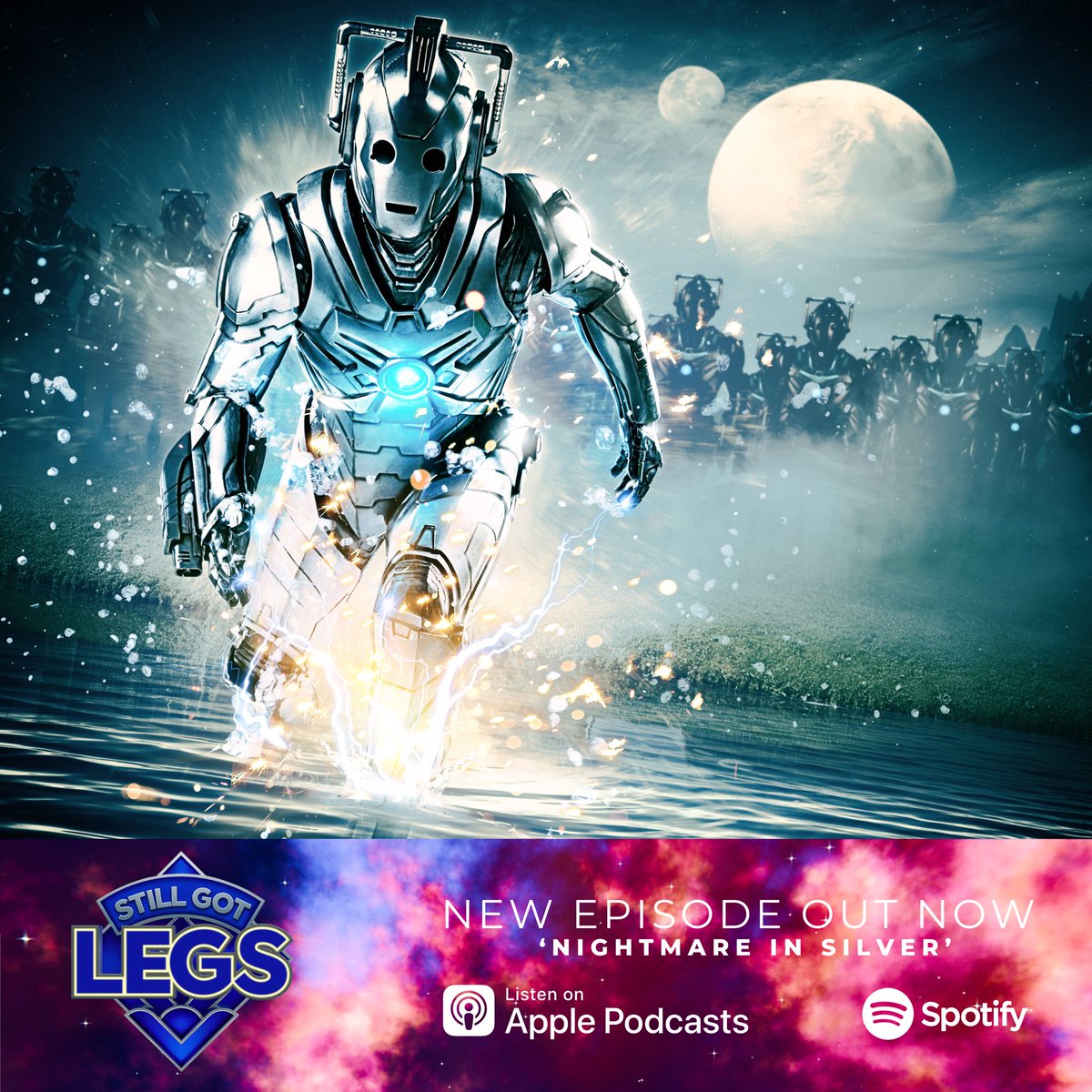 Woaaaaah The cybermen are back, and this time they’re playing chess. If you love kids that can’t act, then you’re gonna love a bit of this. Go listen now or we will delete you!

linktr.ee/StillGotLegs