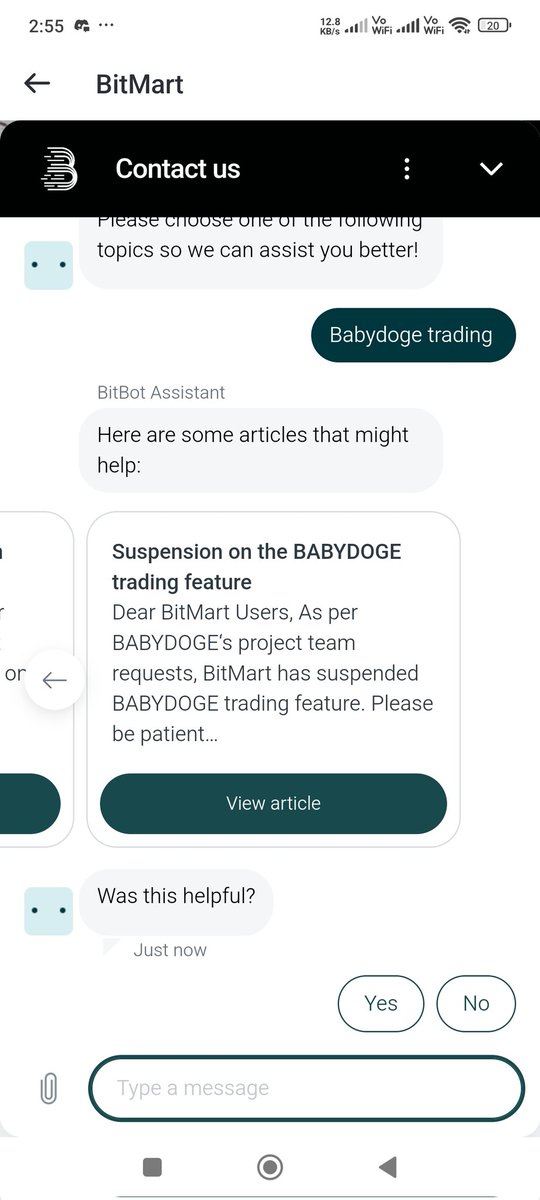clients03's tweet photo. Why stopped trading in bitmart exchange..I have struck my babydoge coins in bitmart https://t.co/OS1Iv6k977