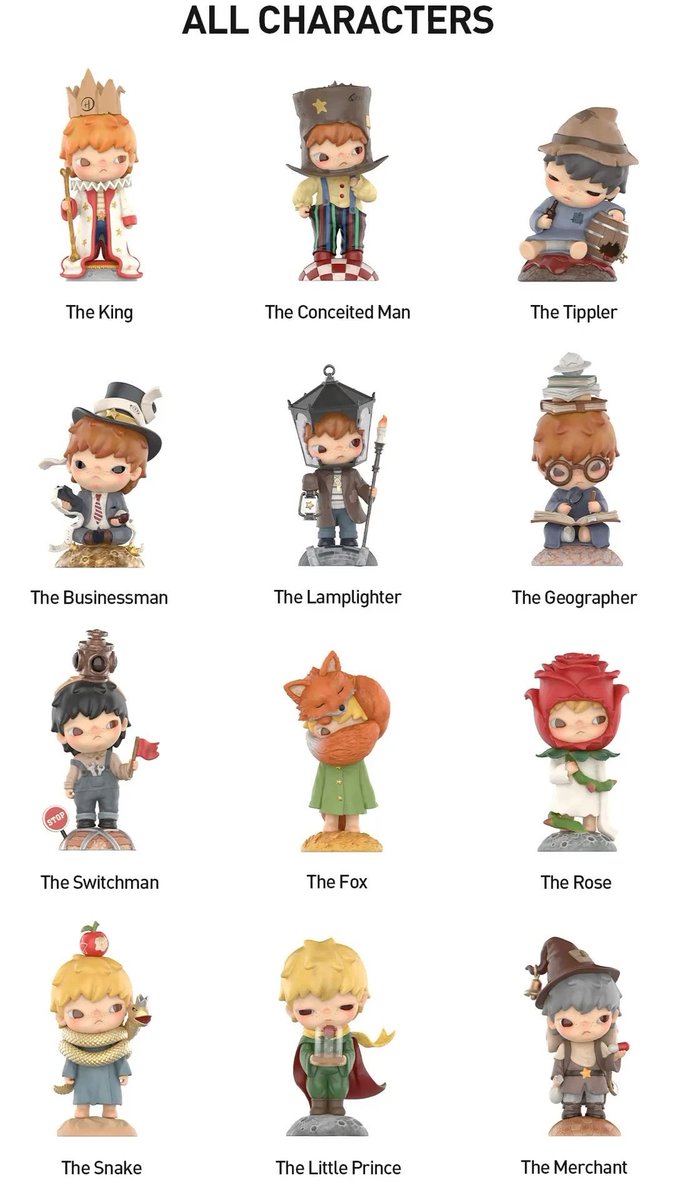 INTEREST CHECK ✅

WTS LFB PH 🇵🇭
#Kyudols 🖤✨

POP MART Hirono: Le Petit Prince series

Price: 820 - 1.1k ( prices may vary depends on which figures will get) 

Prio: PAYO / who will get more