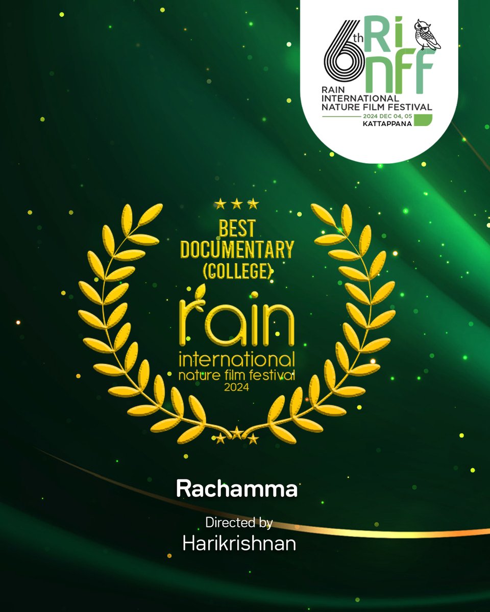 BirdsClubInt's tweet photo. 🌟 And the Winners of College Category Are...📷 || 6th Rain International Nature Film Festival Awards.   
The curtains have closed on an incredible journey of celebrating nature through films! 📷📷
https://t.co/pKsW8LhliH 
#RINFF #AwardsAnnounced #6thRINFF #BirdsClubInternational https://t.co/0p2N1sJlyw