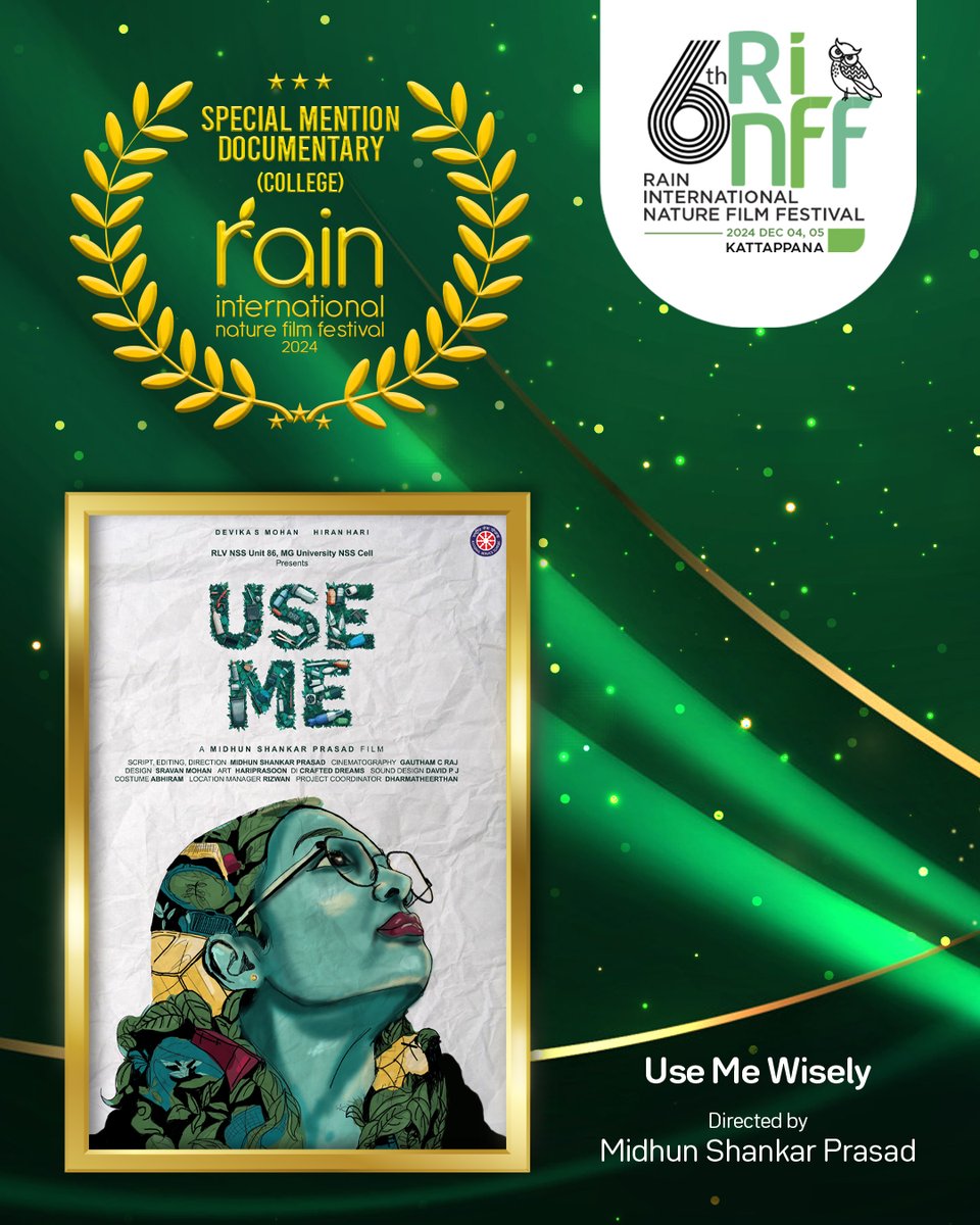 BirdsClubInt's tweet photo. 🌟 And the Winners of College Category Are...📷 || 6th Rain International Nature Film Festival Awards.   
The curtains have closed on an incredible journey of celebrating nature through films! 📷📷
https://t.co/pKsW8LhliH 
#RINFF #AwardsAnnounced #6thRINFF #BirdsClubInternational https://t.co/0p2N1sJlyw