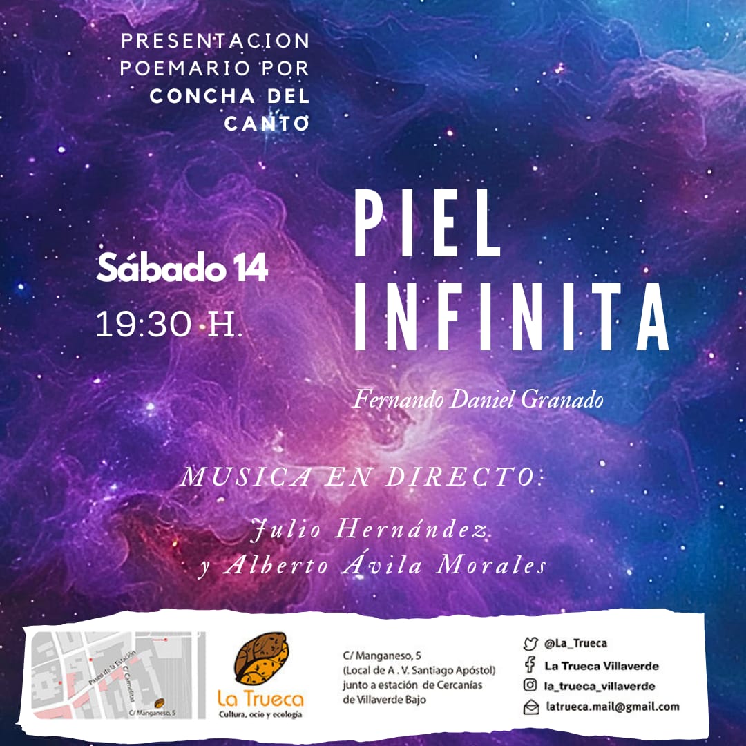 Este sábado vuelve la poesía a <a href="/La_Trueca/">La Trueca Villaverde</a> 
Escuchar y disfrutar de un momento así, reconforta y es un lujo que no os podéis perder
Os esperamos!!