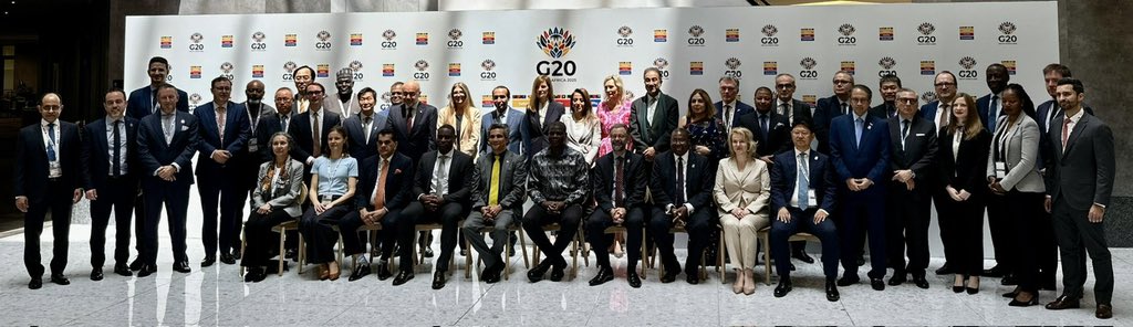 United for a brighter future! Delighted to be part of the #G20 Sherpa family photo. Together, we're working towards shaping a more inclusive, sustainable &amp; prosperous world! #G20Sherpas #GlobalCooperation <a href="/g20org/">G20 United States</a>