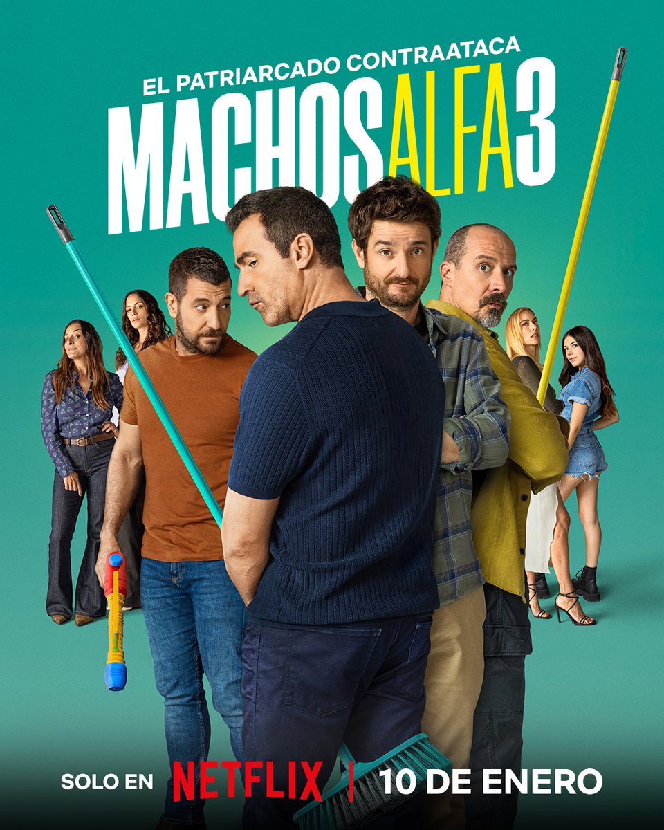 NetflixES's tweet photo. Han cambiado, sí… de opinión 👀 #MachosAlfa3 llega el 10 de enero. https://t.co/wIBphr4y8Y