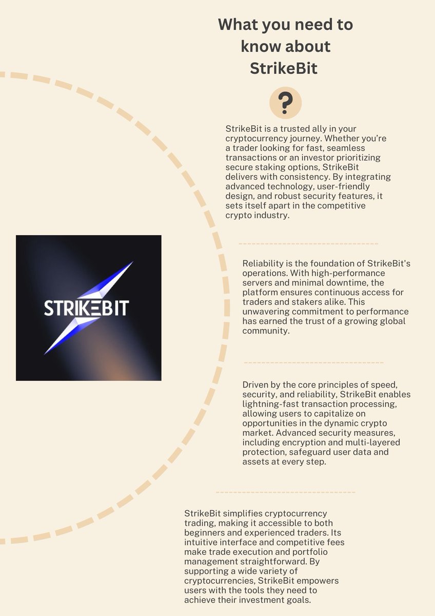 Elveswing's tweet image. StrikeBit is redefining the Web3 landscape by fusing artificial intelligence (AI) with blockchain technology.
#StrikeBit @StrikeBitDeFI #CryptoOptions