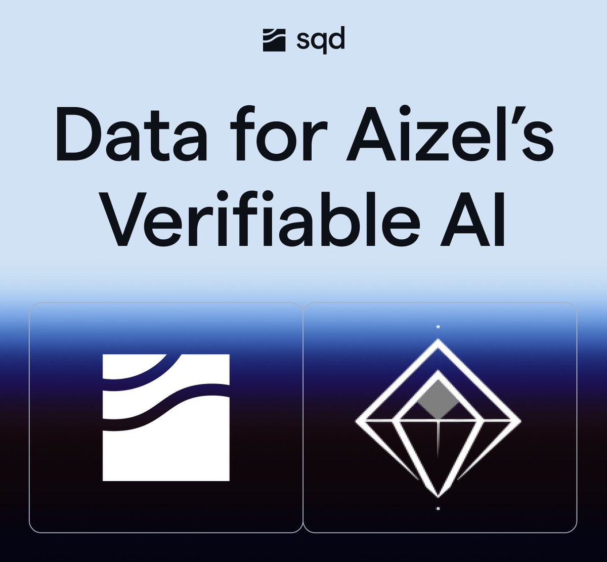 helloSQD's tweet photo. New Partner 👉 @Aizel_Network 

Aizel is building a scalable modular network dedicated to verifiable AI, including agents.

SQD has become their official strategic data partner, and the first models are already live as PoCs.

Read more in the quoted thread.