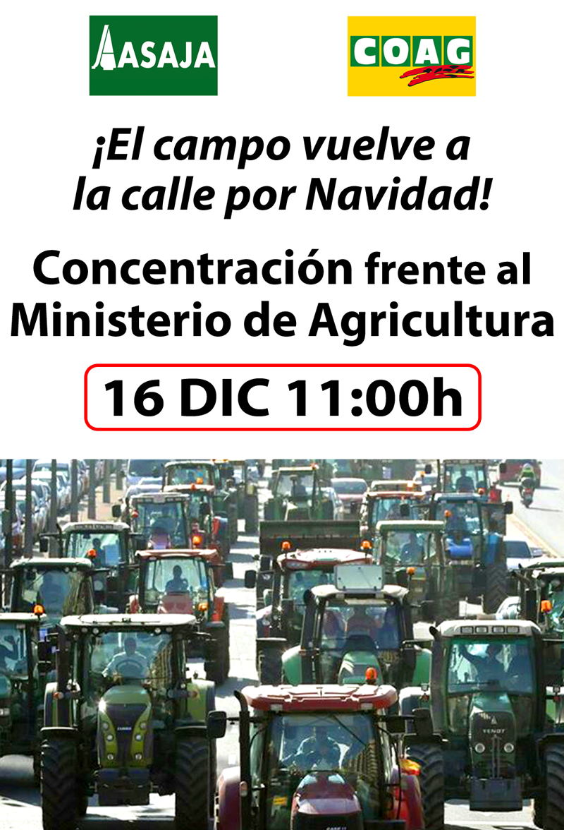 La_COAG's tweet photo. Sobran las razones!! 

La última, la firma acuerdo UE-#Mercosur en el que agricultores y ganaderos pagaremos la factura en beneficio de la industria del automóvil, farmacéuticas y constructoras.

#16DIC Concentración frente Ministerio de Agricultura

https://t.co/cRcrwXodOi https://t.co/9FoCkkmkl4