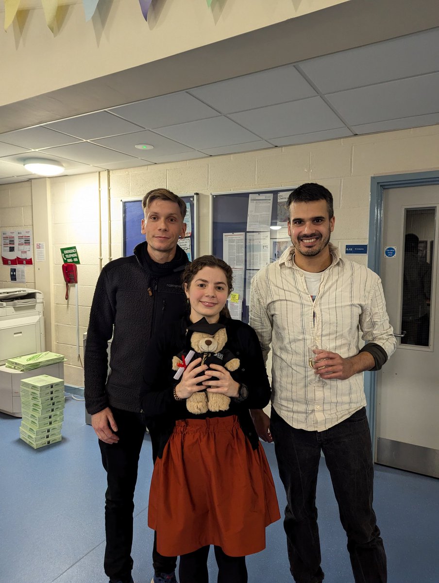 Huge congratulations Dr <a href="/KatieMorton_77/">Katie Morton</a> on your successful PhD viva!  🎉 👩🏻‍🎓
Huge thanks to Prof. Fernando Bresme <a href="/BresmeF/">Fernando Bresme</a>
and Prof. Steve Parker for doing the honours. 
Thank you to all those have been involved including <a href="/UKCatalysisHub/">UKCatalysisHub</a>
and <a href="/isisneutronmuon/">ISIS Neutron and Muon Source</a>