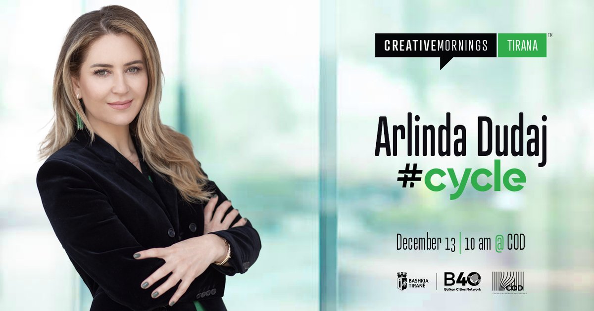 Arlinda Dudaj about Cycle: "To me, from a life perspective, a cycle can be described as a series of stages from birth to the eventual cessation of life..."
<a href="/creativemorning/">CreativeMornings</a> @ArlindaDudaj #cmcycle #creativemornings
