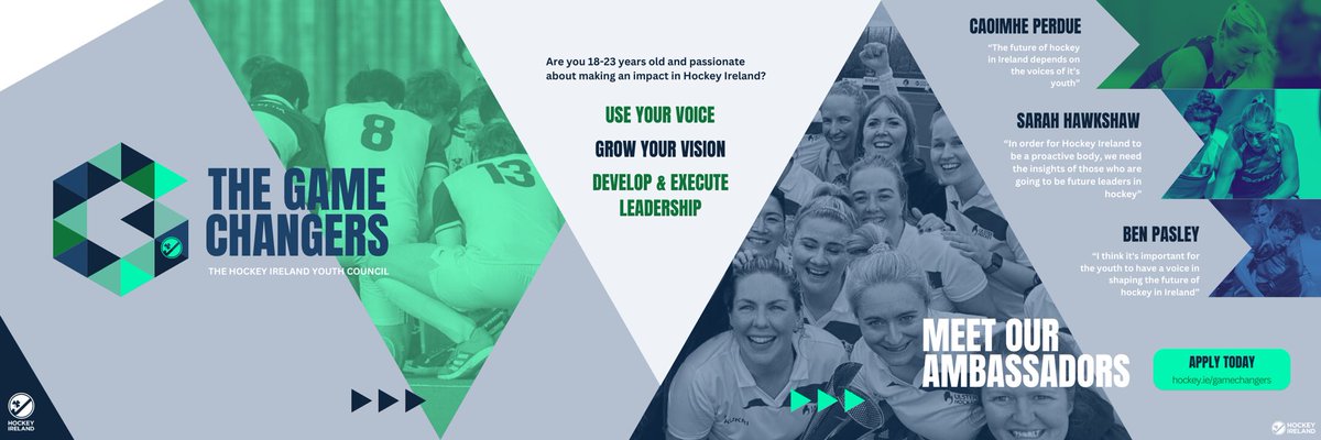 The Game Changers: The Hockey Ireland Youth Panel 🗣️ 🏑

Hockey Ireland is proud to launch The Game Changers, an innovative youth initiative designed to give young people a powerful voice in shaping the future of hockey in Ireland. This exciting program provides a platform for