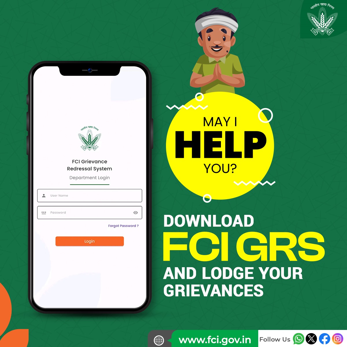FCI GRS makes grievance redressal simpler and faster for stakeholders. You can download the app from Google Playstore.

Viist: play.google.com/store/apps/det…

#FCIGRS #TechTransformation #Technology #India #FCI