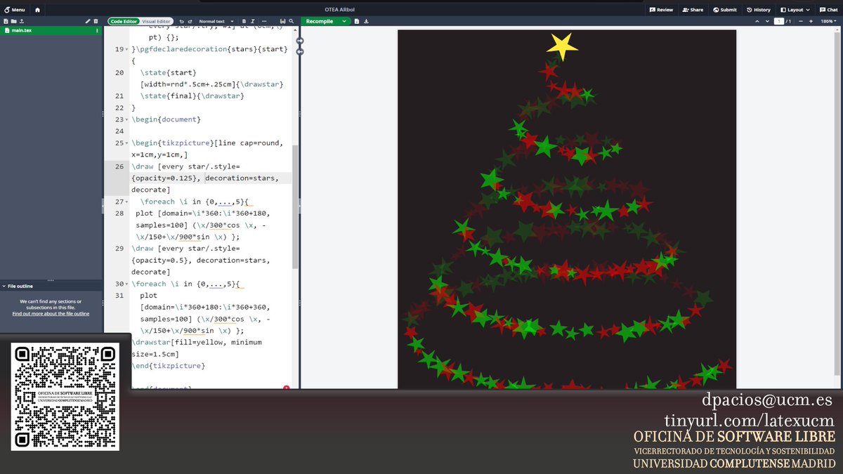Pascal_UCM's tweet image. Último ensayo del taller de LaTeX que tendremos en unos minutos, una repetición del de noviembre que llegó a más de 500 personas.