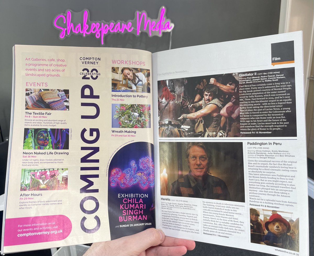 As 2024 draws to a close, we are looking back at some of the wonderful campaigns we’ve run with <a href="/ComptonVerney/">Compton Verney</a> this year to celebrate their 20th anniversary 🎊

This included advertising across <a href="/WhatsOnWarwicks/">Warwickshire What's On</a>, <a href="/HeraldNewspaper/">Stratford Herald</a>, <a href="/TheOxfordMail/">Oxford Mail</a> and many more! 🥳