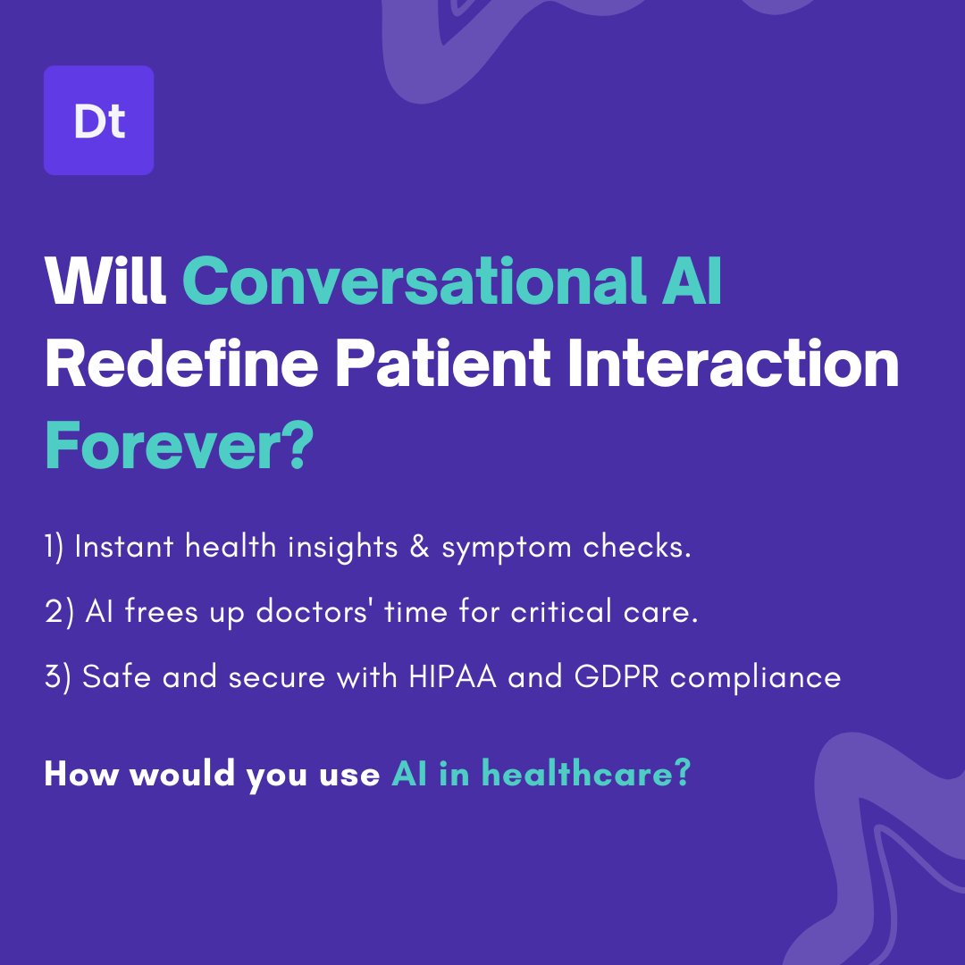 indro_1997's tweet photo. How could AI transform your practice? To know more, visit: https://t.co/Jec7yGZ6yZ

#conversationalai #doctor #doctors #hipaa #linkinbio #healthcare #healthtech #AIinhealthcare #futureofmedicine https://t.co/vf6bnOy76q