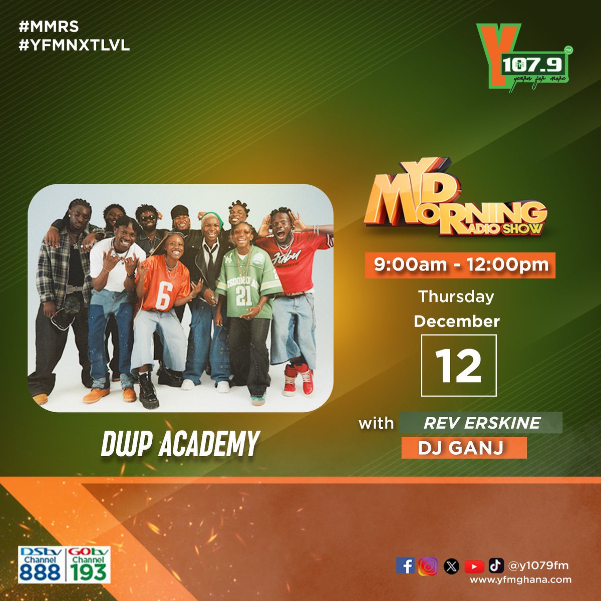 Yfm this Thursday with <a href="/RevErskineGH/">Erskine Whyte</a> , tune in !
#Afrodanceculture24 #Adcfestival
