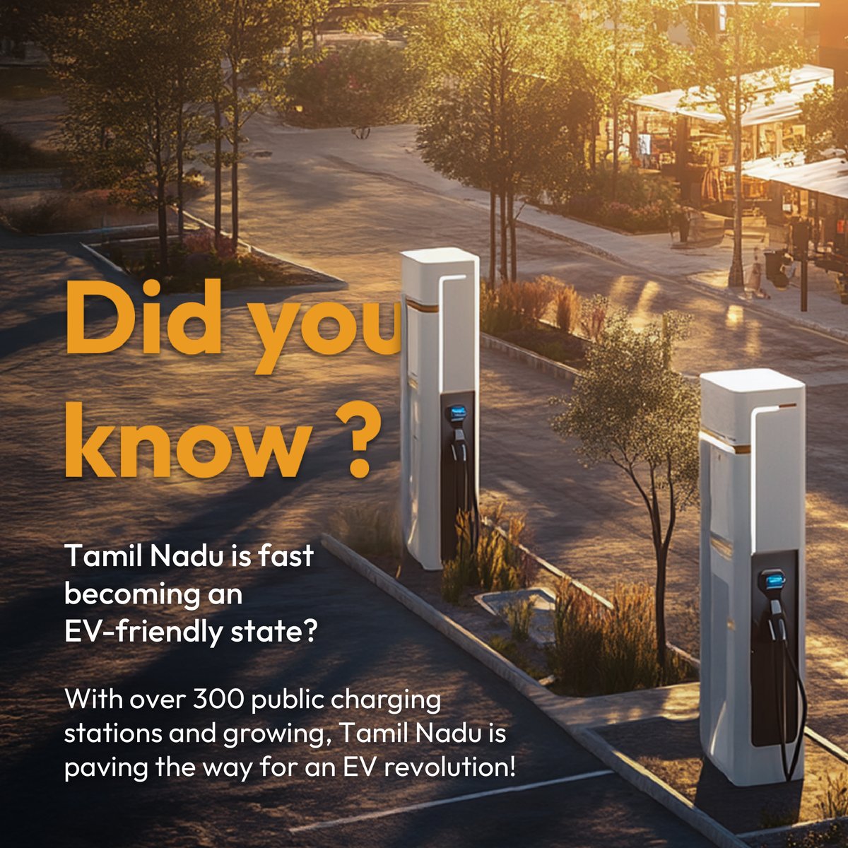 ChargePartners's tweet photo. ⚡ Did you know?

From highways to cityscapes, Tamil Nadu is paving the way for an EV revolution—making it easier than ever for drivers to embrace a greener, cleaner future.

#EVCharging #DidYouKnow #TamilNadu #SustainableMobility #DriveElectric #GreenRevolution https://t.co/YJaTKKKl9H