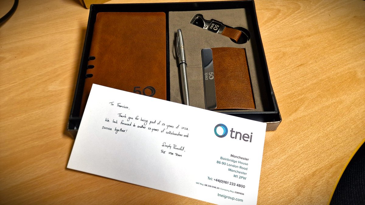 fglongatt's tweet image. IPSA (Interactive Power System Analysis) software is celebrating 50 years, and I just got a parcel at my office from our colleagues and friends from TNEI/IPSA. I am happy and humbled to receive this fantastic detail. 

#power #powersystems #powersystemanalysis #software #IPSA