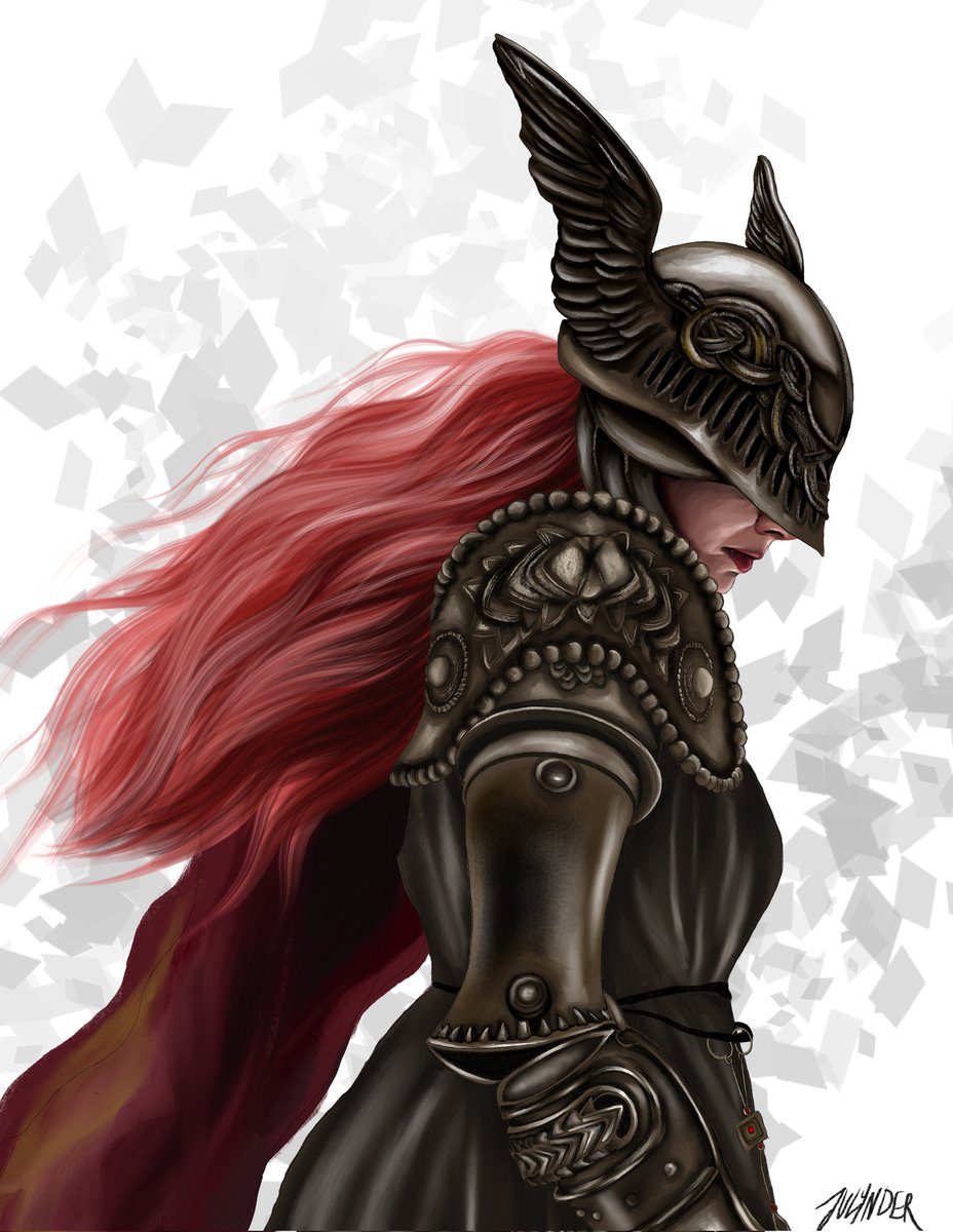 Julyndero's tweet photo. I am Malenia, Blade of Miquella.🌹
My second artwork dedicated to this iconic warrior from Elden Ring. Malenia is the half-sister of Radahn and arguably the toughest challenge in the game. Cursed with the Scarlet Rot, she fights with unwavering devotion for her brother Miquella. https://t.co/O7W1QELpsB
