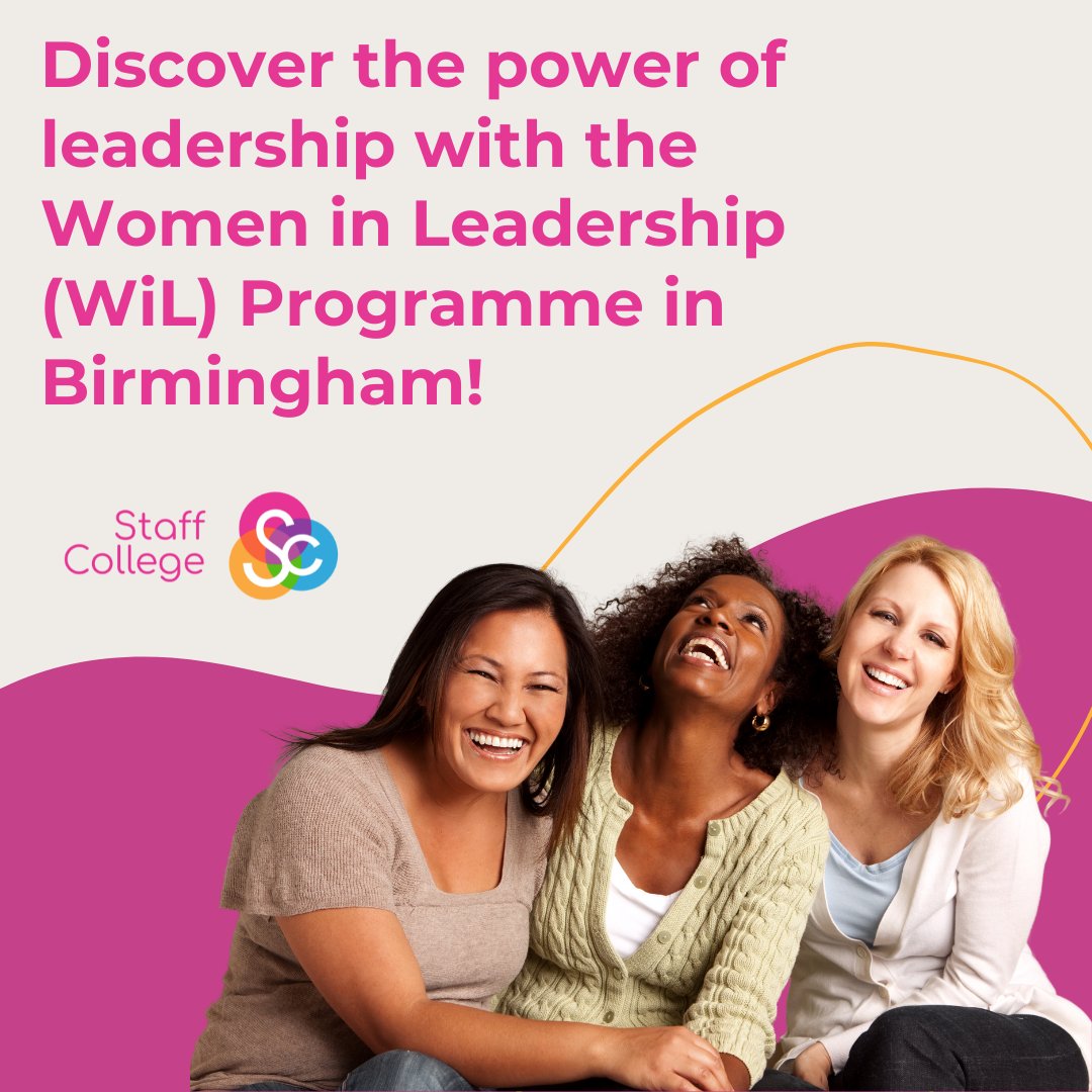 Discover powerful leadership with the Women in Leadership (WiL) Programme in Birmingham! 
Dates: 8th &amp; 9th May 2025
Venue: Radisson Blu Hotel, Birmingham
Cost: £795 + VAT
Book your spot! thestaffcollege.uk/women-in-leade… 
#LeadershipDevelopment #WomenInLeadership