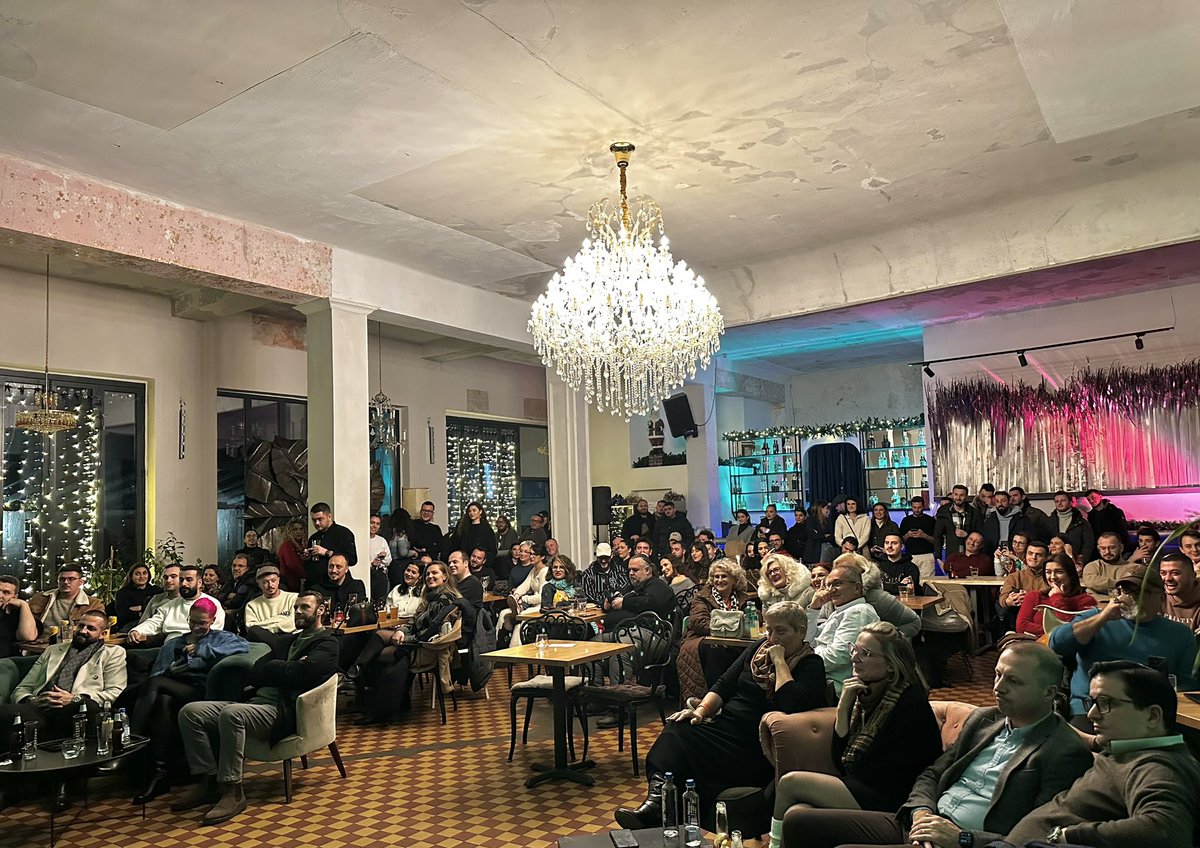 Comedy with a cause! 🎭 Last night, #16DaysOfActivism brought powerful reflections as Edon &amp; Meti tackled gender-based violence with wit, humor &amp; a purpose - to drive change. 🧡 #EndGBV