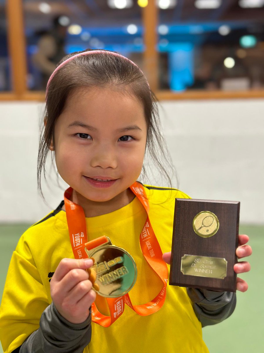 Congratulations to LTC's Scarlett Han who won an 8 and under tournament in Warwickshire this weekend. Another great result and medal for your collection. Well done Scarlett 👏 🏆 🏅