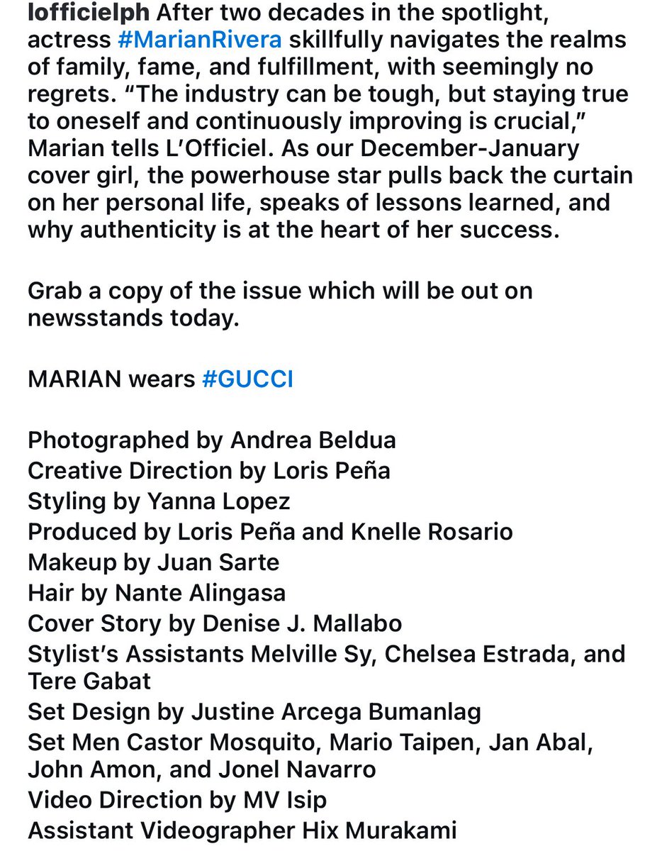 mariadongmarian's tweet photo. Mamaaaaa Yanyan 🔥👸🥰 

December- January 2025 cover for #LOfficielPhilippines  

Marian Rivera https://t.co/aTah8D5Ozd