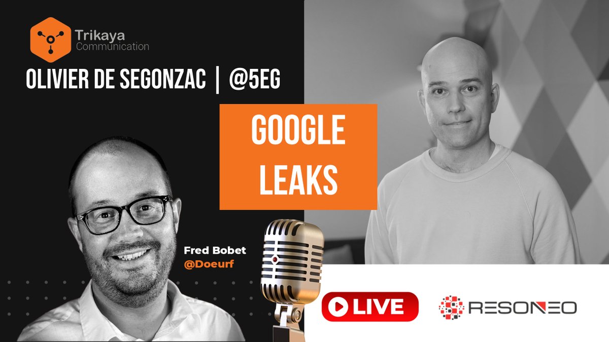 Doeurf's tweet photo. 🔴#TrikayaLive ->⏱️ Mardi 10/12 15H <-
💥 Google Leaks : On décortique tout ça avec @5eg 
👀 Olivier a creusé les Google Leaks, préparez-vous pour demain en lisant les 6 posts sur le Blog de @resoneo 
Live sur :
https://t.co/bXsKX5QJDD
https://t.co/yDlDl7mRi3 

📢 RT / Partagez ! https://t.co/AJqSAdsrjh
