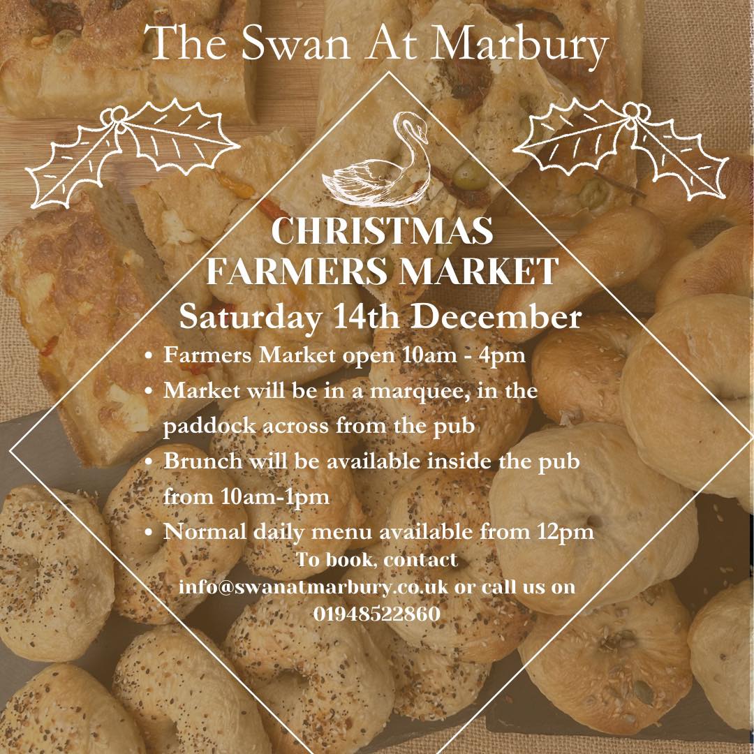 BrewingDragon's tweet photo. This Saturday we'll be at The Swan at Marbury Christmas Farmers Market 10am - 4pm, 

#christmasmarket #market #christmasshopping #goodfoodguide #tastecheshire #countrypub #cheshirepub #gastropub #cheshirepub #magicdragonbrewing #magicdragonbrewery #beergifts #beerlovers https://t.co/Io301l3zjW