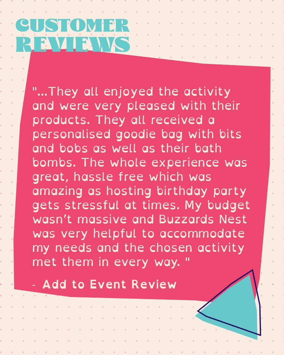 buzzardsnest_lb's tweet photo. Reviews mean everything to small businesses! If you've crafted with us at a party or event, your feedback helps build our credibility and is genuinely appreciated! 🌟 Leave a review on Google, Facebook, or Trustpilot.

#SupportSmallBusiness #LeaveAReview #TheBuzzardsNest https://t.co/tQmyA0mUZa