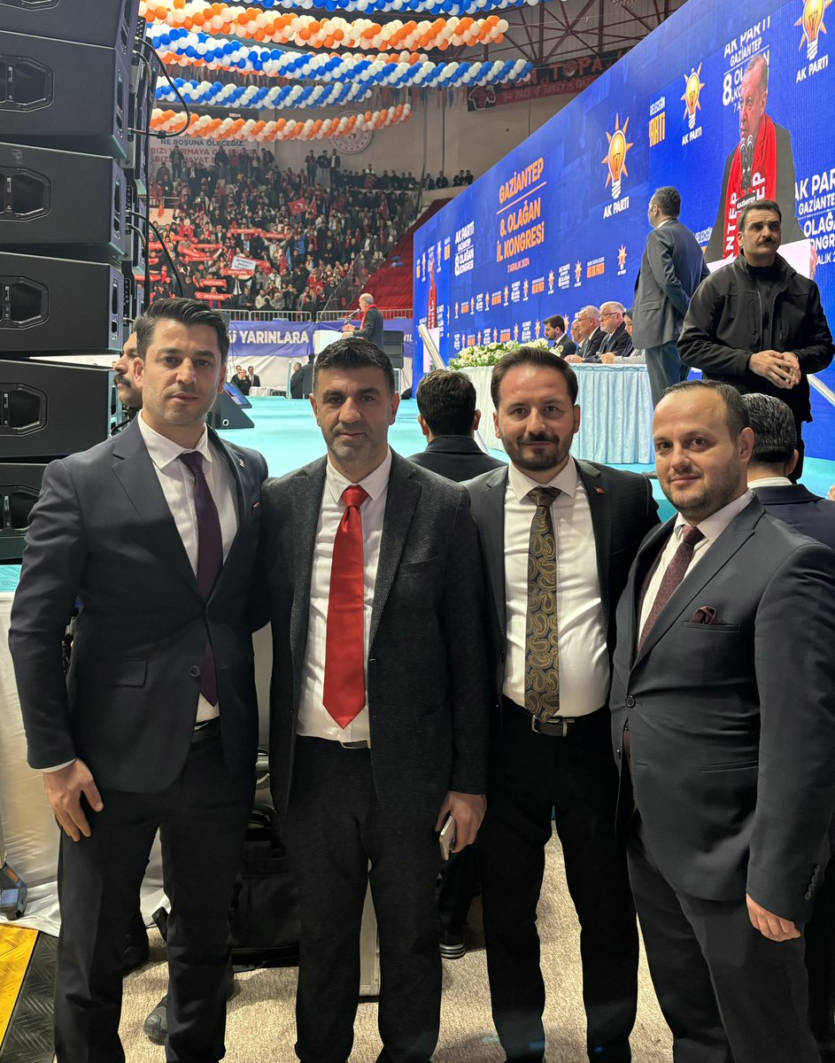 Avmahmutaydinn's tweet photo. AK Parti Gaziantep 8. Olağan İl Kongresi, Cumhurbaşkanımız ve Genel Başkanımız Sayın Recep Tayyip Erdoğan’ın teşrifleriyle büyük bir coşku ve heyecanla gerçekleşti. Bu önemli günde, teşkilatımızın her kademesinden büyük bir birlik ve dayanışma örneği sergileyen tüm  arkadaşlarımıza teşekkür ediyorum.

Kongremiz vesilesiyle şahsıma yeni yönetimde görev alma onurunu veren İl başkanımız Sayın Fatih Muhaddis Fedaioğlu’na minnettarlığımı sunuyorum. Bu güven ve sorumluluğu layıkıyla yerine getirmek için var gücümüzle çalışacağız.
@RTErdogan 
@erkankandemir 
@fmfedaioglu 
@AKPartiG_Antep 
@fyzllhkilic1 
@AvKagan 
@AvAhmetErkan27 
@avhaticeensari 
@Emnylmaz96 
@caglayanyavuz 
@hhasansadic 
@d_ozkececi