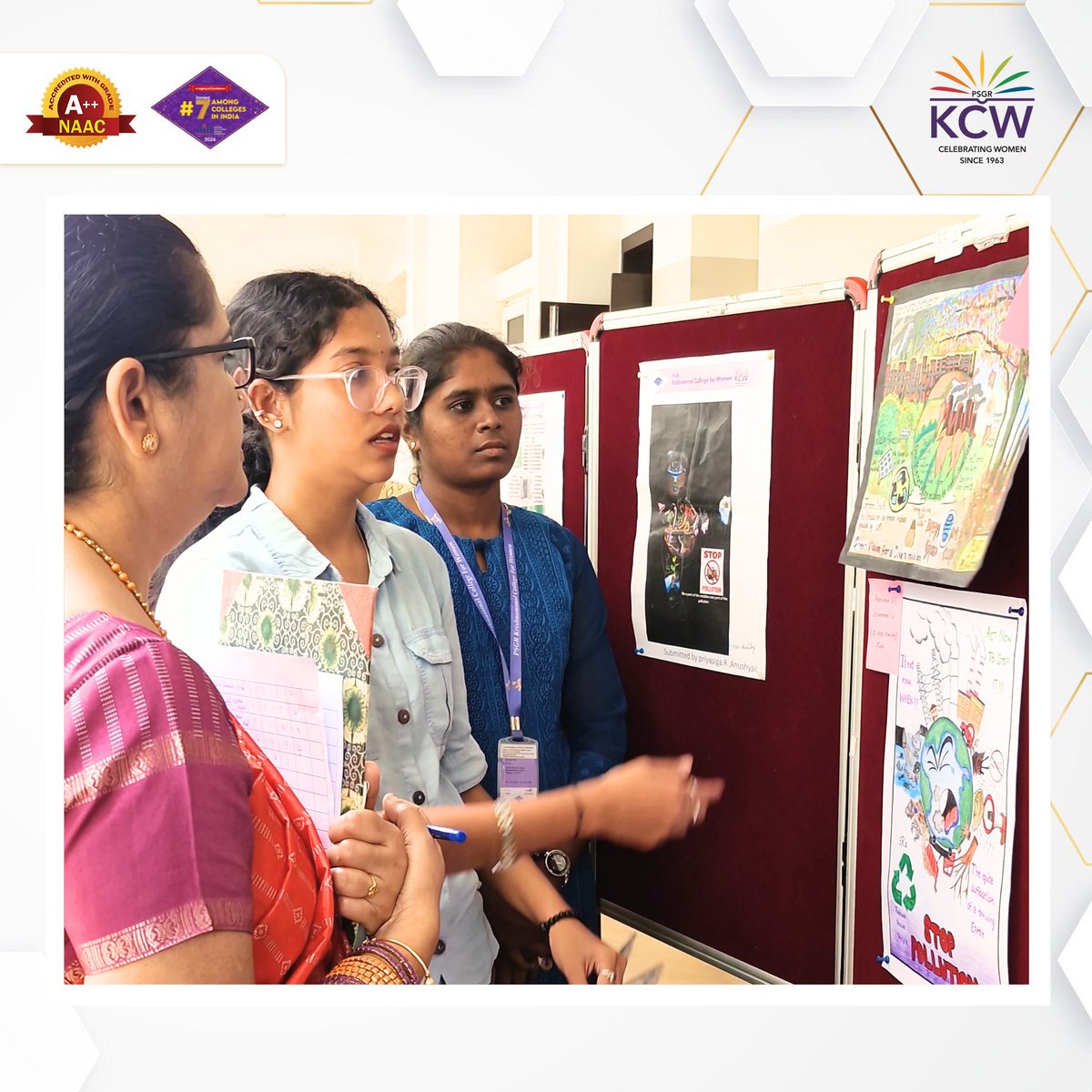 psgrkcw's tweet image. The PG &amp;amp; Research Department of #Chemistry hosted an insightful session for National #PollutionControl Day on 2nd Dec 2024, with the theme “A #GreenVision for a Clean Mission.” The best creative poster was awarded! Thank you to all participants for promoting #sustainability! #KCW