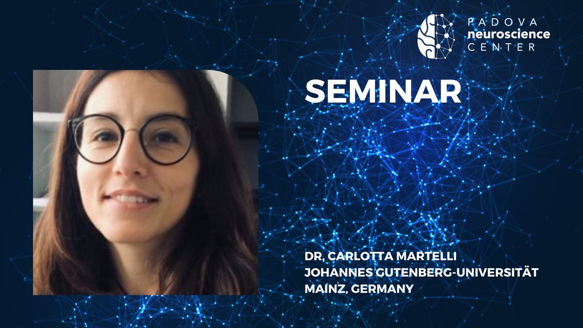 Padova Neuroscience Center (@pnc_unipd) on Twitter photo This Thursday <a href="/PNC_UniPD/">Padova Neuroscience Center</a> don't miss Carlotta Martelli <a href="/uni_mainz_eng/">Mainz University</a> and her talk on non-genetic variation in #brain wiring, its #developmental origins and #functional implications.
#neuroscience This Thursday <a href="/PNC_UniPD/">Padova Neuroscience Center</a> don't miss Carlotta Martelli <a href="/uni_mainz_eng/">Mainz University</a> and her talk on non-genetic variation in #brain wiring, its #developmental origins and #functional implications.
#neuroscience