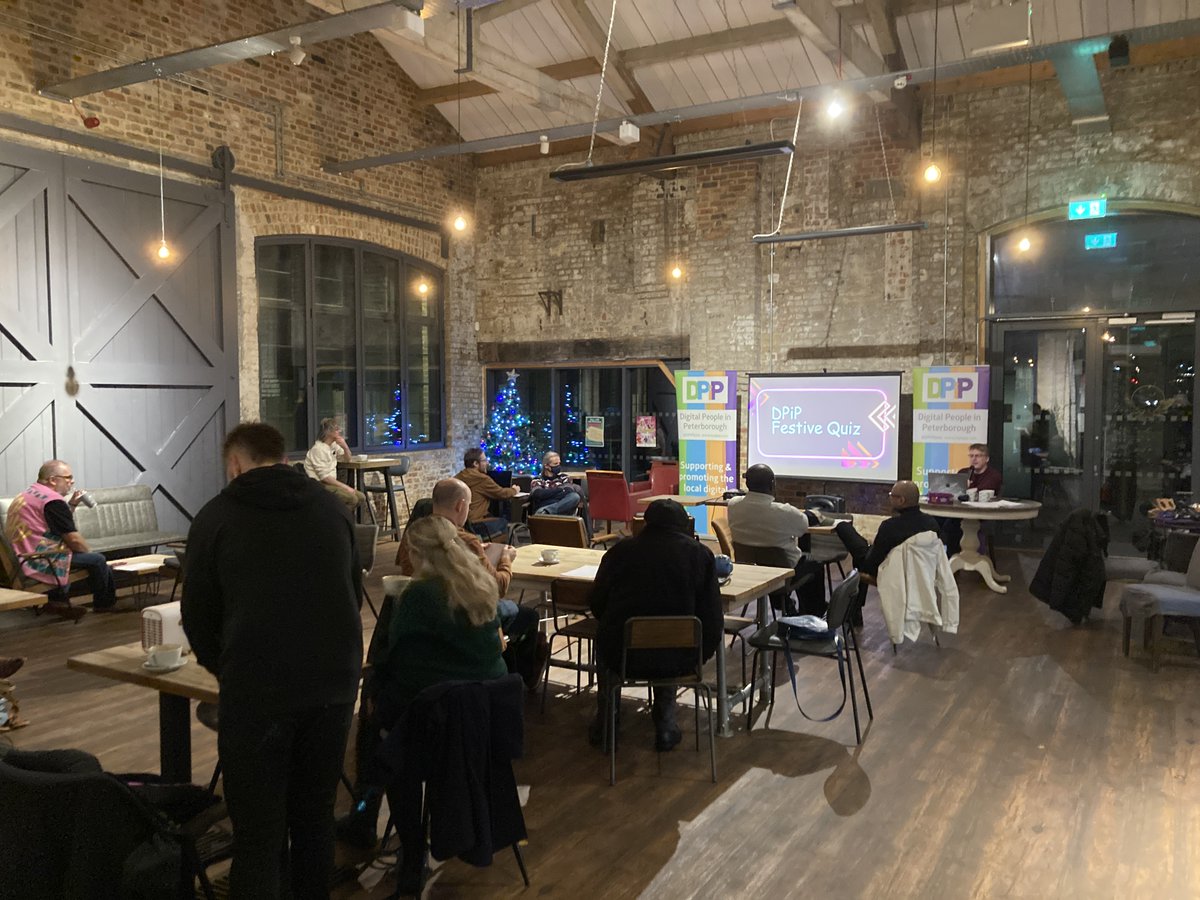 Thanks to everyone who attended our Festive Shindig last week at <a href="/Bewichedcoffee/">Bewiched</a> Fletton Quays 🎉

Well done to Drew for winning both our festive digital-themed quiz and the best-worst festive attire with his pink festive knit as seen on Margaret Thatcher (it's a long story!) 🏆