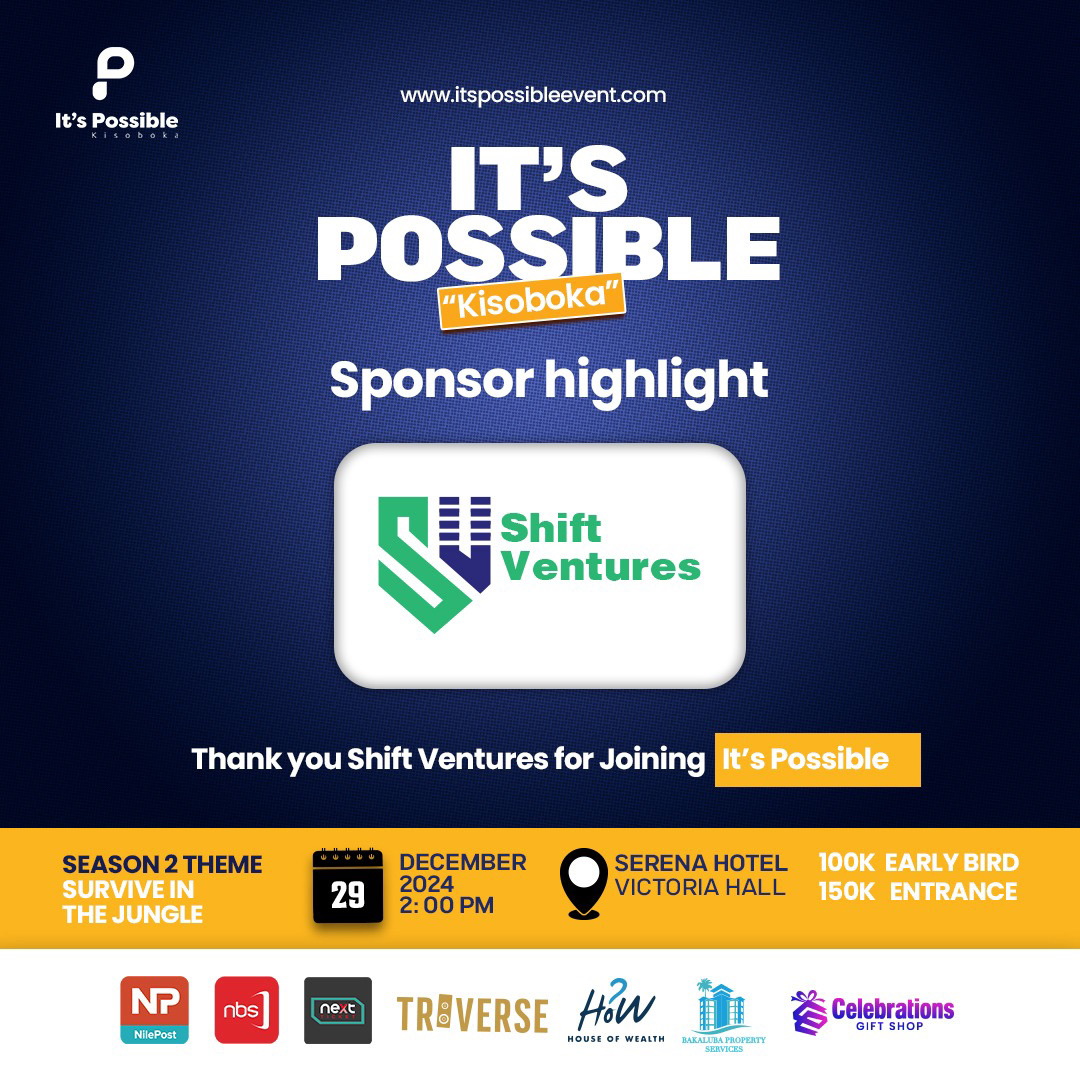 ItsPossible_evt's tweet photo. We are thrilled to welcome our newest sponsor on board for the It’s possible conference.

Welcome on board Shift ventures.

#kisoboka2024 #itspossible #sponsorhighlight https://t.co/6bfepqk7tl