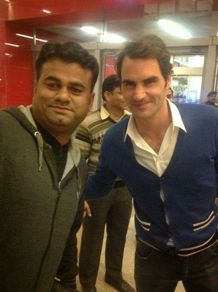 KishoreRF's tweet photo. On this day 10 years ago I met my idol, Roger Federer 😊 https://t.co/aOhVI2o84i