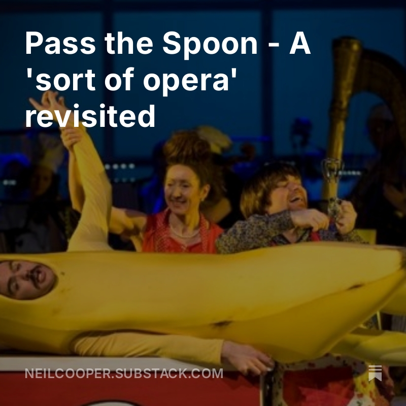 Neil Cooper (@neilcooper1) on Twitter photo New on the Noise of Art
Pass the Spoon - A 'sort of opera' revisited
neilcooper.substack.com/p/pass-the-spo…
A look back at David Shrigley, David Fennessy & Nicholas Bone's cookery show confection, screened for <a href="/magnorththeatre/">Magnetic North</a> 25th anniversary
<a href="/fruitmarket/">Fruitmarket</a> Dec 18 tickettailor.com/events/fruitma… New on the Noise of Art
Pass the Spoon - A 'sort of opera' revisited
neilcooper.substack.com/p/pass-the-spo…
A look back at David Shrigley, David Fennessy & Nicholas Bone's cookery show confection, screened for <a href="/magnorththeatre/">Magnetic North</a> 25th anniversary
<a href="/fruitmarket/">Fruitmarket</a> Dec 18 tickettailor.com/events/fruitma…
