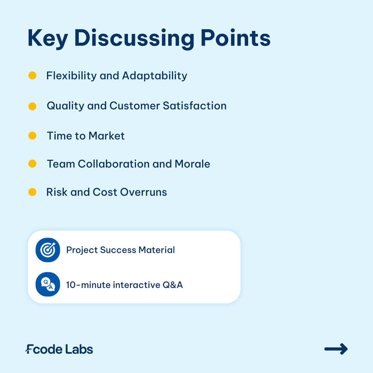 FcodeLabsLive's tweet image. 📢 Final call! Don&apos;t miss out; register now: lnkd.in/giYtpAKR

Join us for an exciting virtual #masterclass where you&apos;ll learn the secrets to faster project delivery, improved team collaboration, &amp;amp; enhanced customer satisfaction.
#FcodeLabs #Agile #Productivity