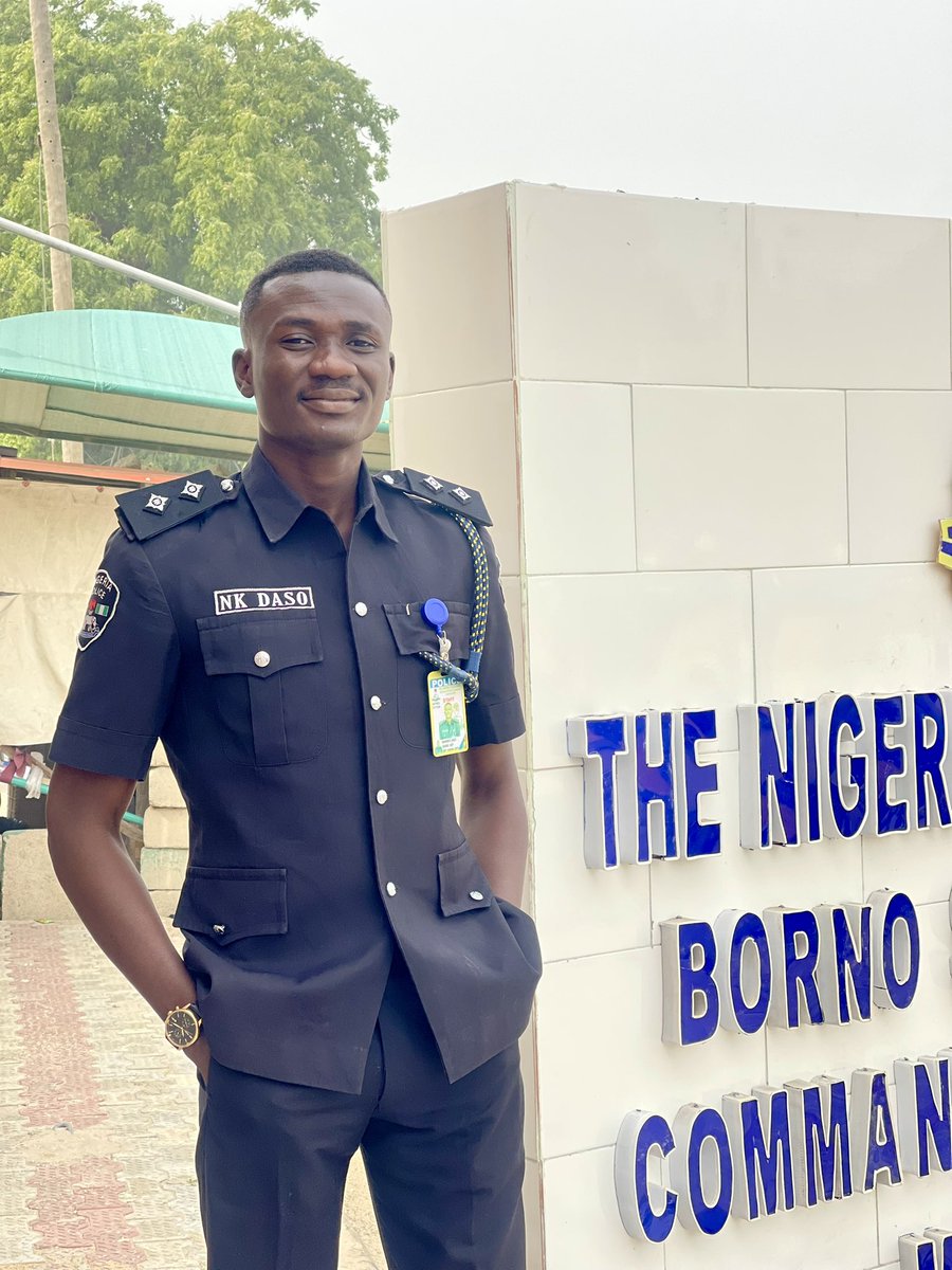 nk_daso's tweet image. The safety of law enforcement officers is not just a matter of personal protection, but a cornerstone of public trust and community safety. Let’s Inculcate mutual accountability and collective responsibility, together we can fight crime and all vices. 

#NPF 
#Borno 
#crimewatch