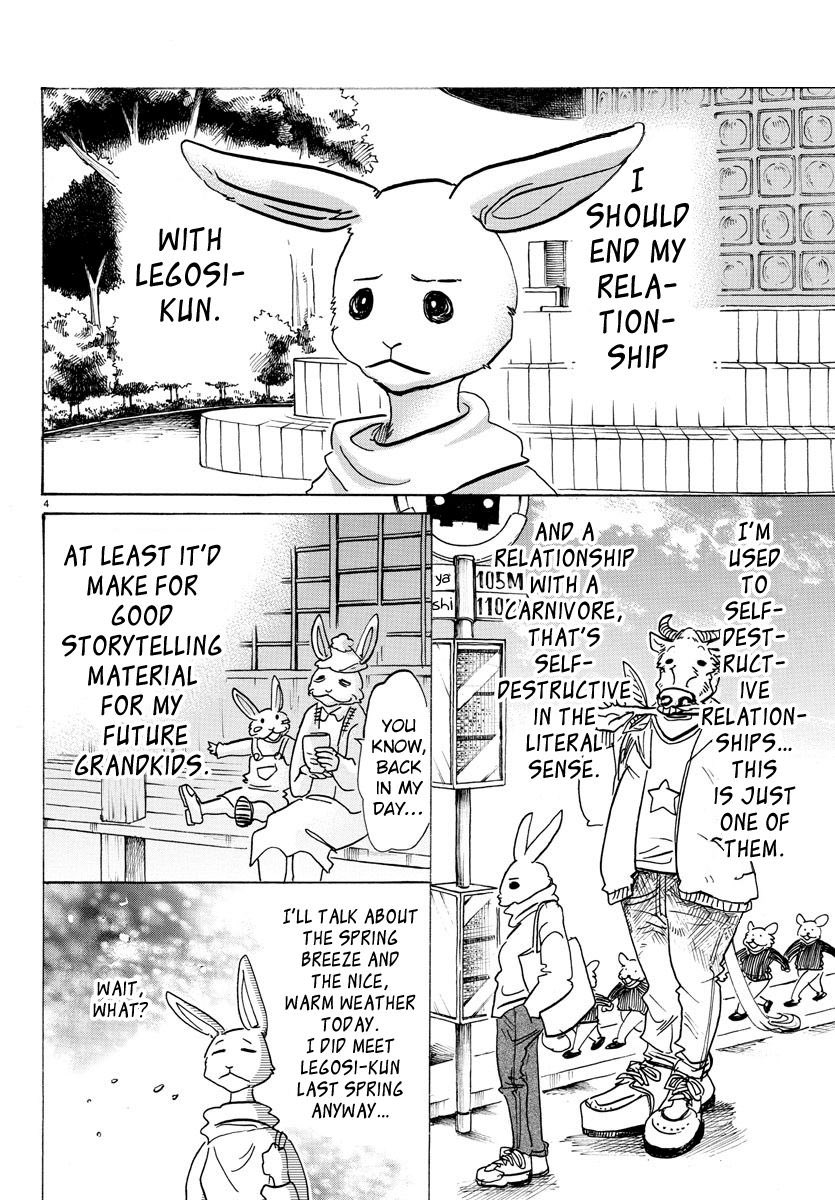 I think the only thing LegoHaru lost in the adaption is a certain "difficulty" of relationship (outside of Legosi being his own worst enemy.) Imo part of the beauty of Legosi and Haru is that nothing ever works out easily, yet they keep coming back to each other.