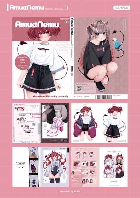 ちょっと見てほしいです!!!活動初の本のダイジェストです!!全84ページ収録作品90点以上で特集いっぱいのイラスト雑誌です!!小さい頃から夢だった雑誌作りを1人で無理やり叶えました!!冬コミで出します!!ぜひお手に取っていただけると嬉しいです🫶🏻
#C105 