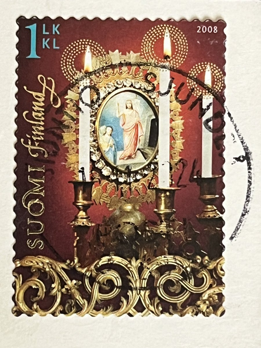 Today’s incoming- A cute Christmas card from Finland 🇫🇮 Thanks <a href="/boris_isaksson/">Boris Isaksson 🇫🇮🇸🇪🇦🇷🇺🇦</a> 
#stamps #Philately #ChristmasPost